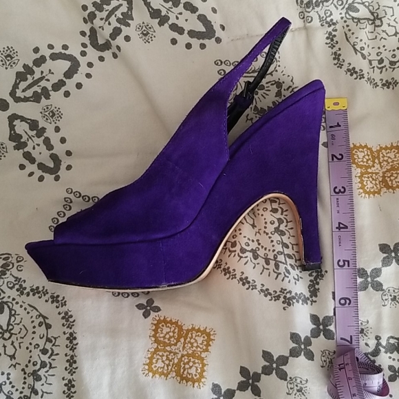 Purple Peep-toe Platform Heels *HOST PICK* - Picture 5 of 7